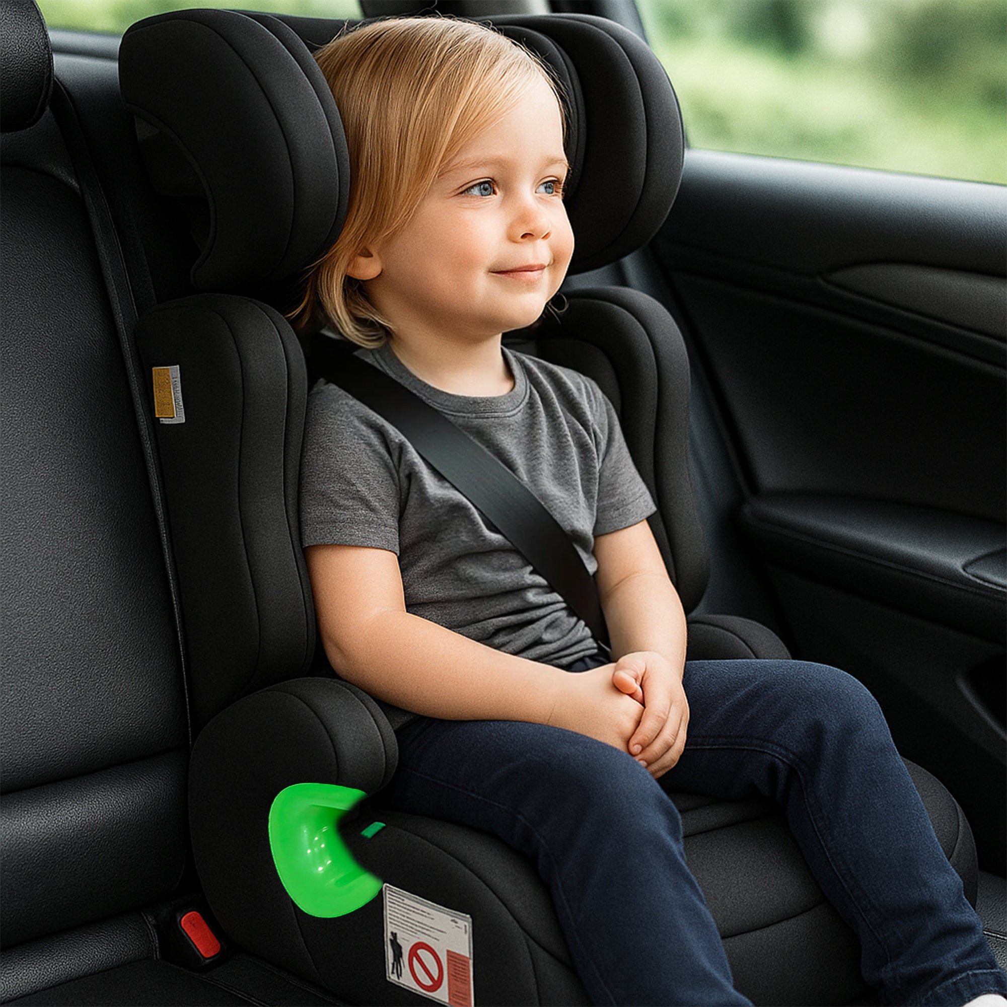 Oemmie Autostoel Zwart/Groen