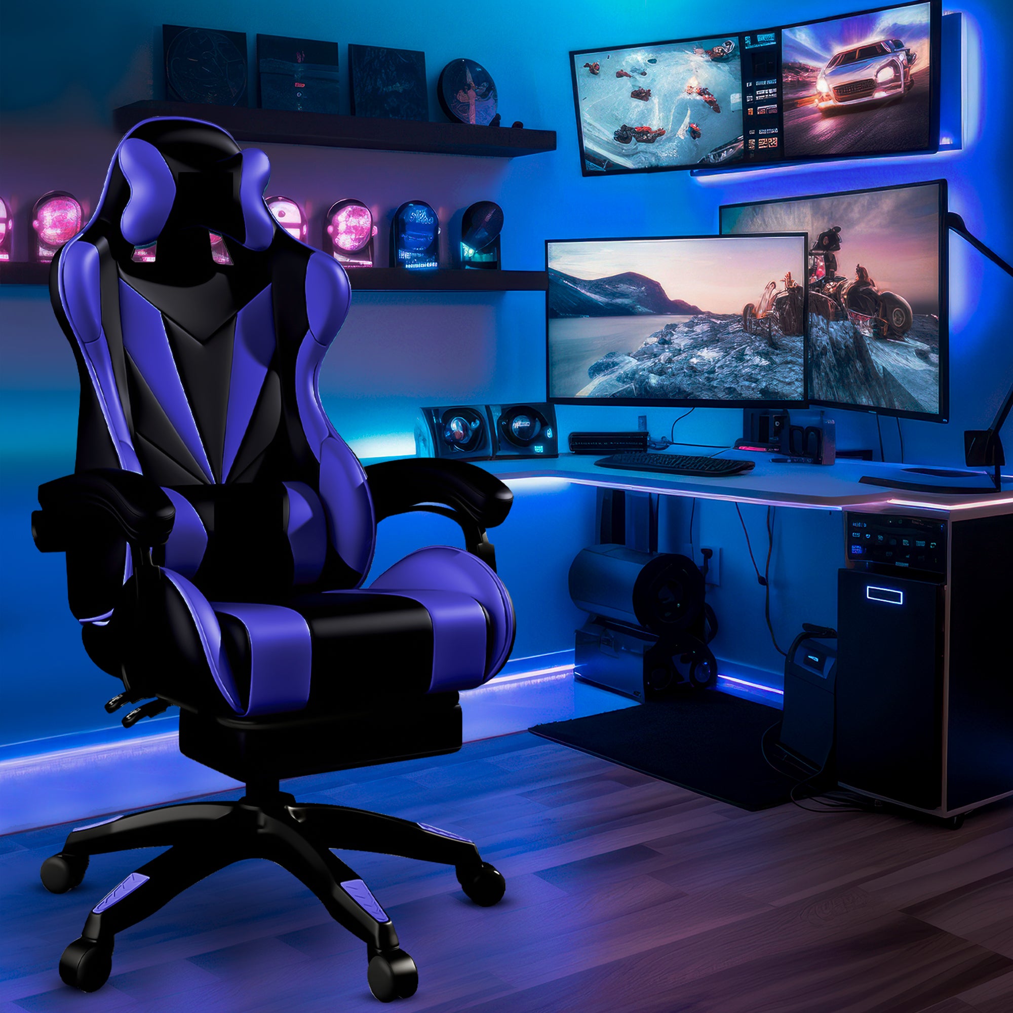 Bayt Gamingstoel Zwart/Blauw