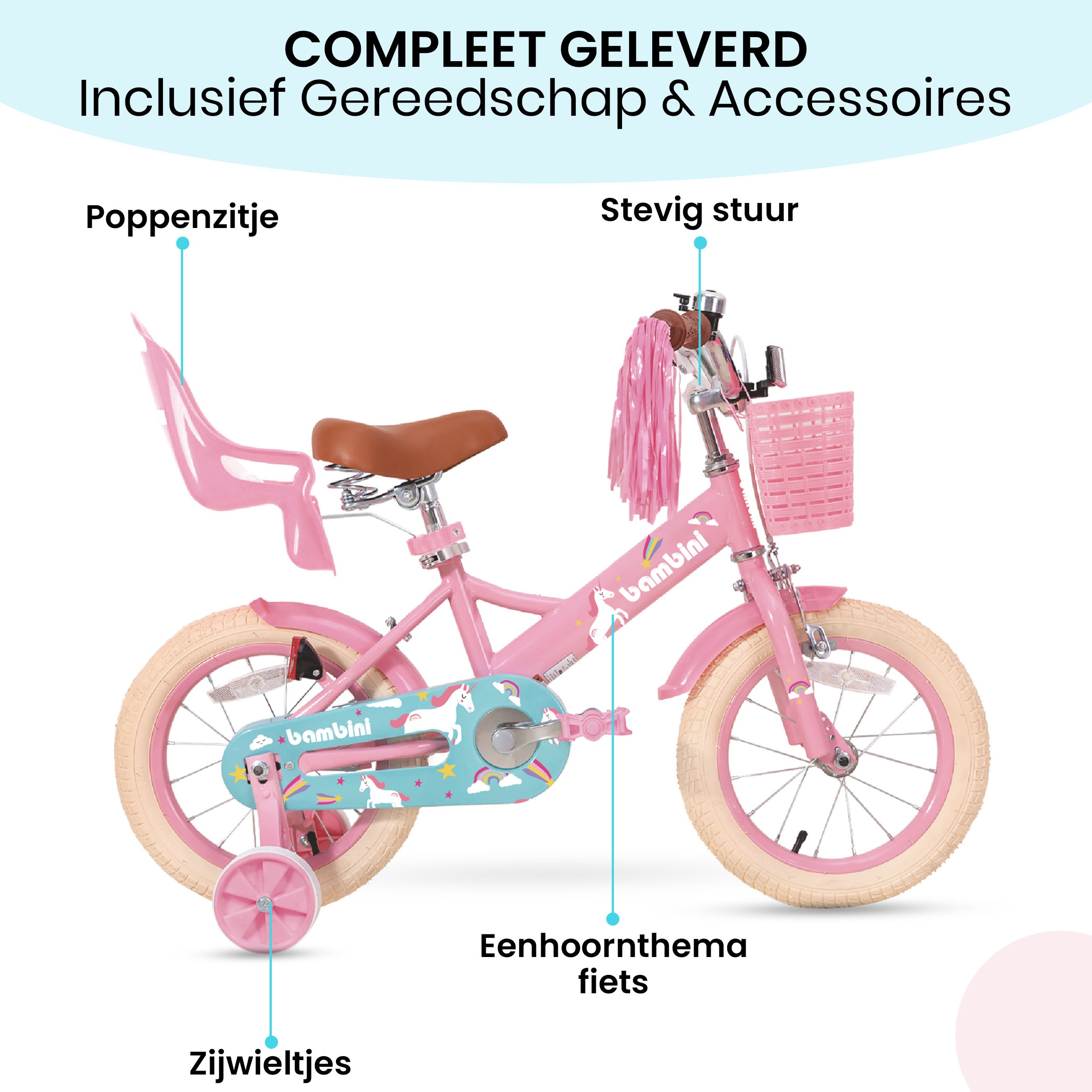 Kinderfiets Roze