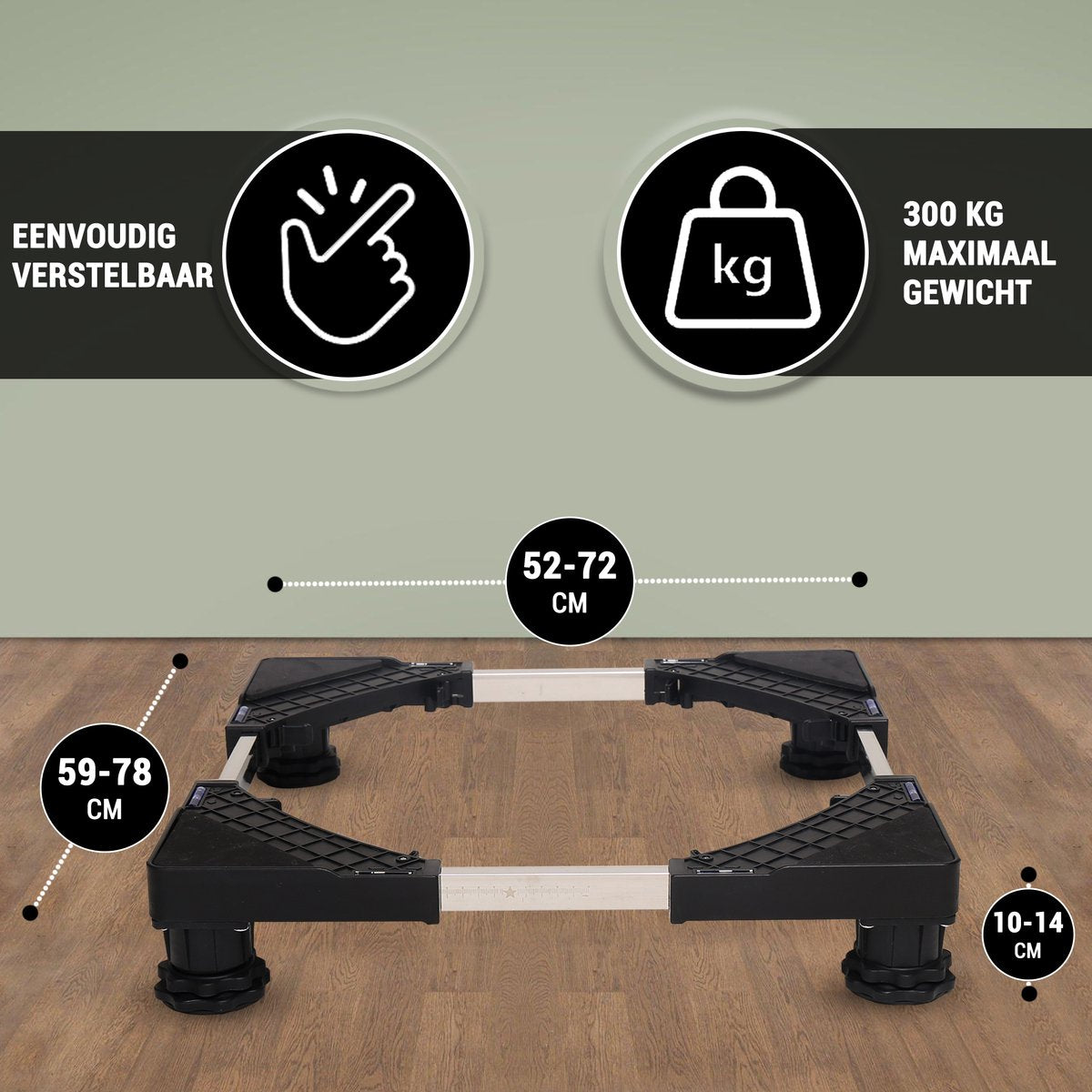 Wasmachine Verhoger Zwart