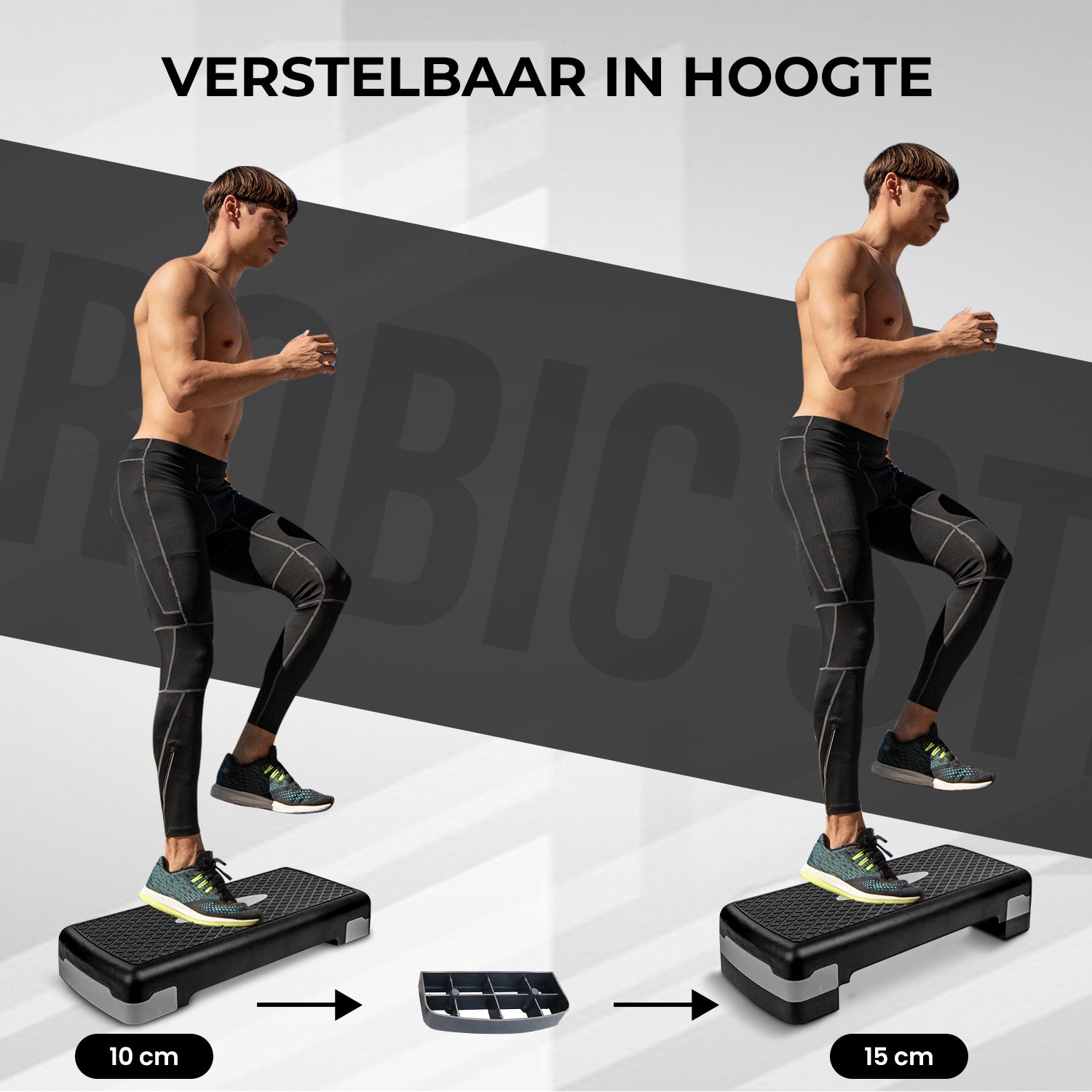 Aerobic Step Zwart/Grijs