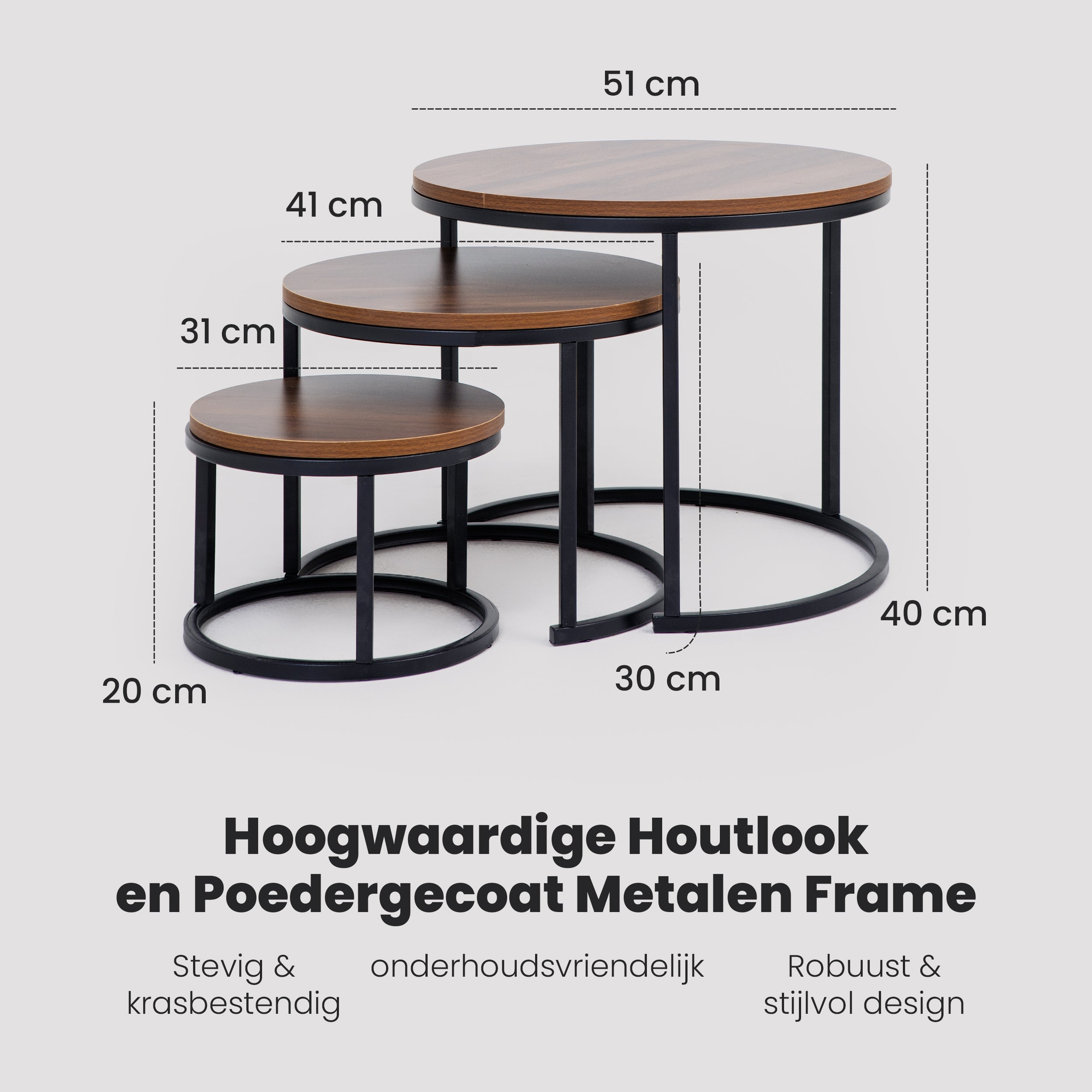Bayt Salontafel set - 3 stuks