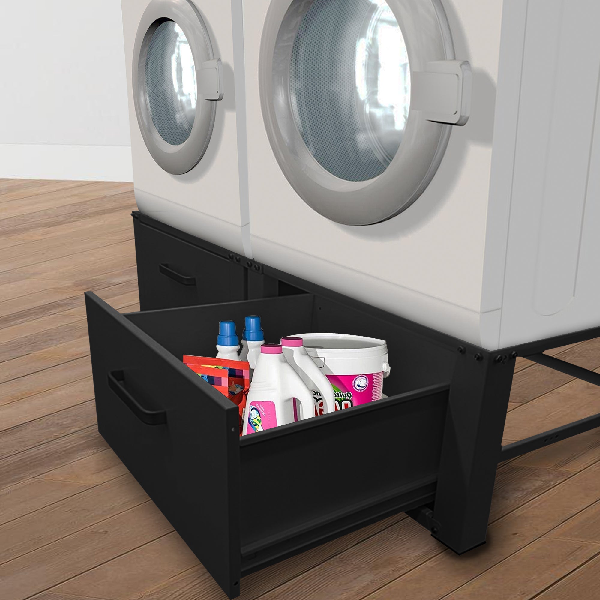 Wasmachine & Droger Verhoger Zwart