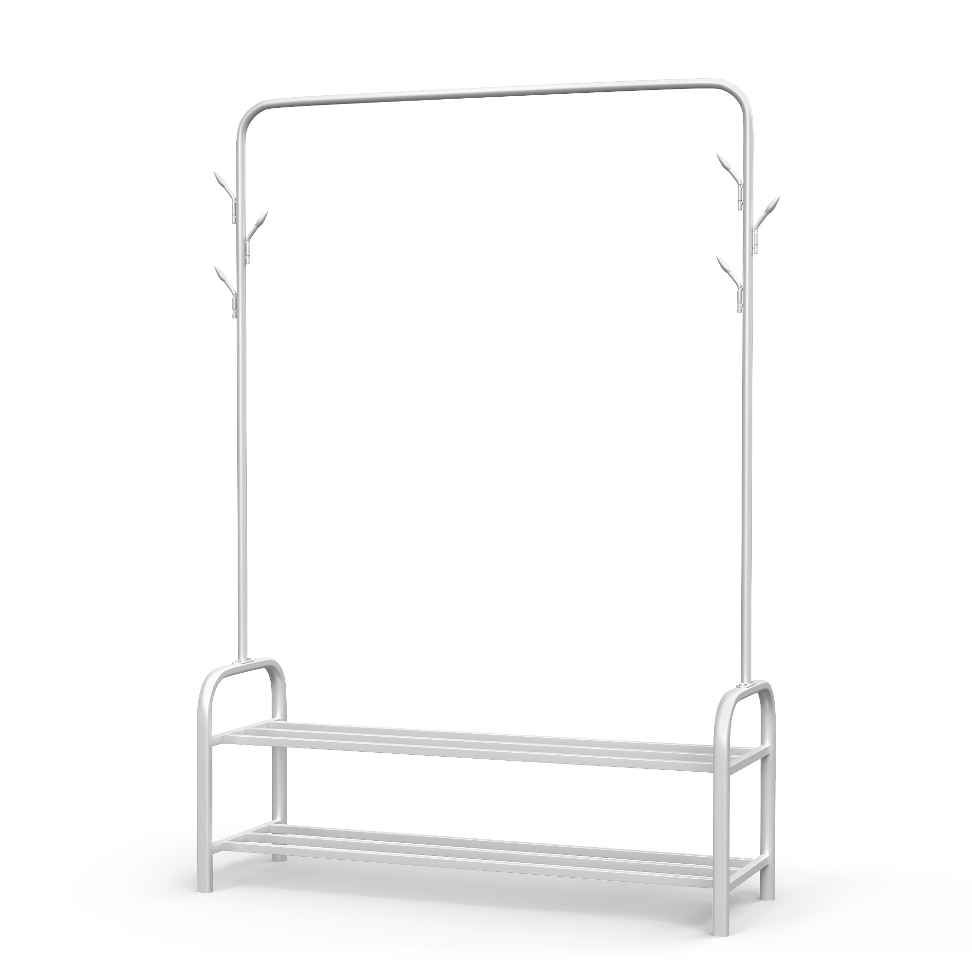 Kledingrek met Schoenenrek Wit