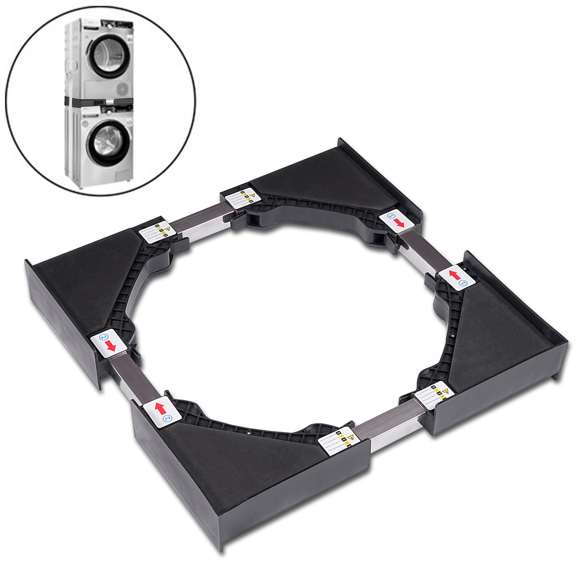 Wasmachine/droger tussenstuk