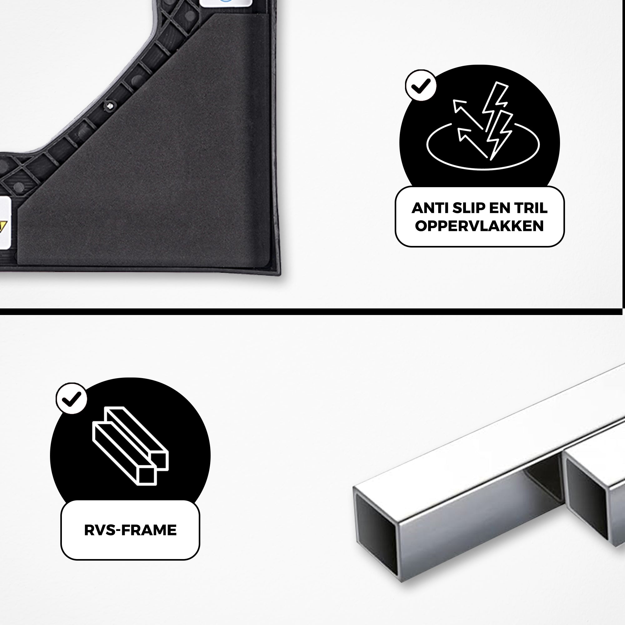 Wasmachine/droger tussenstuk