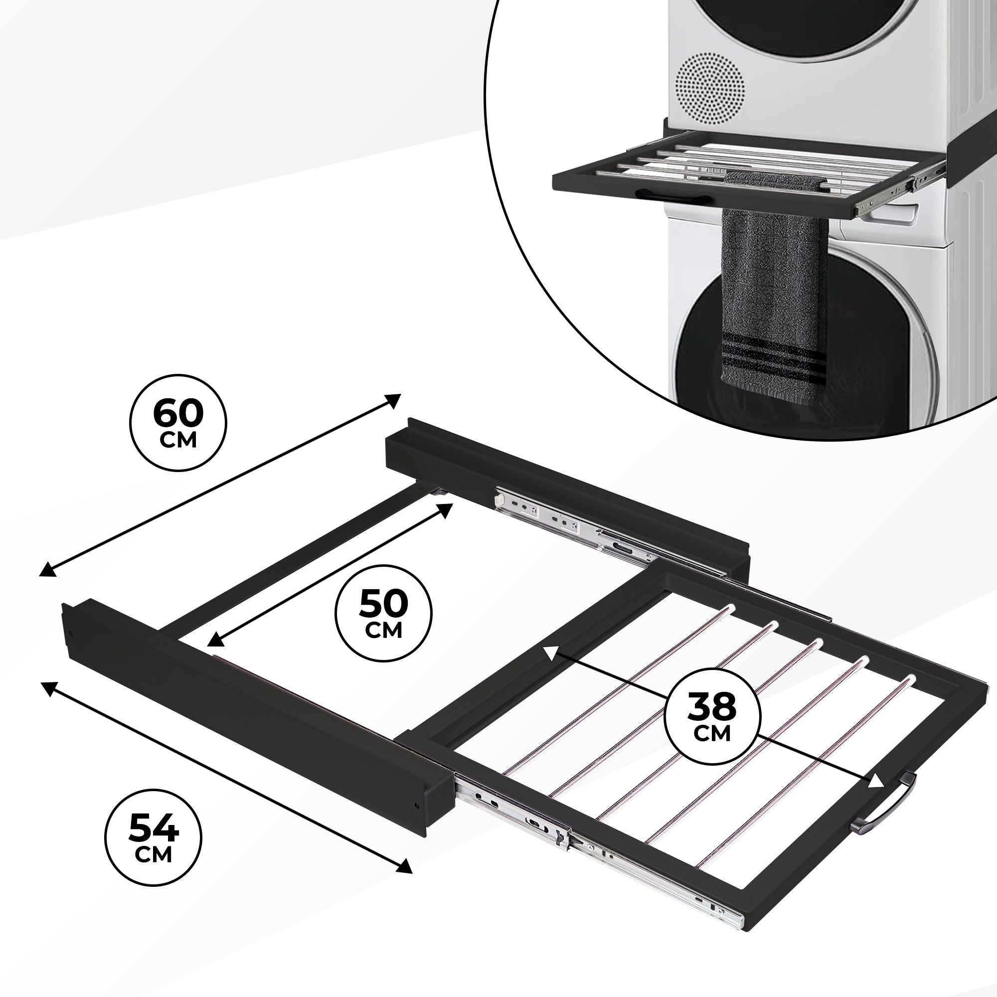 Wasmachine/droger Tussenstuk