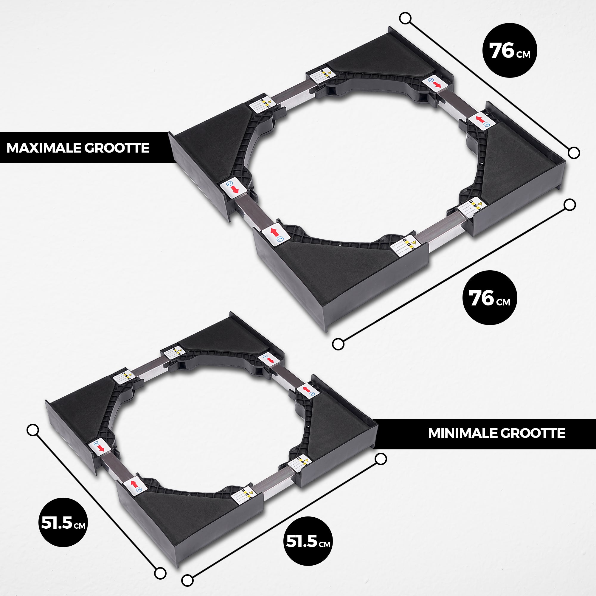 Wasmachine/droger tussenstuk