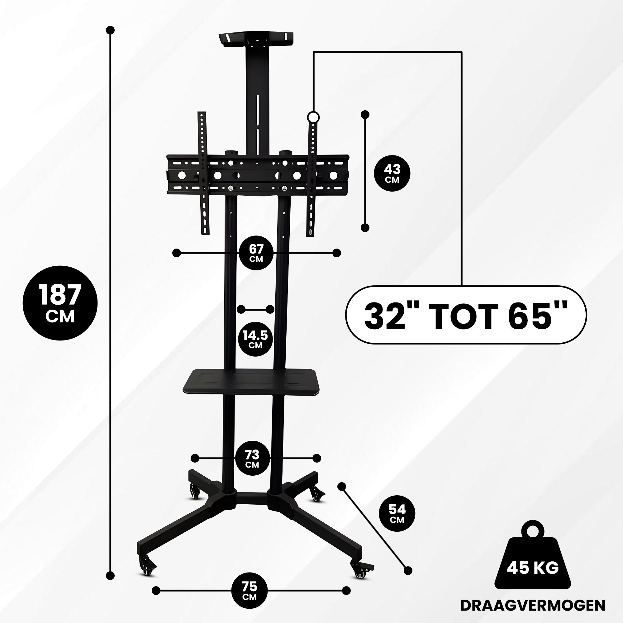 Verrijdbare TV-standaard