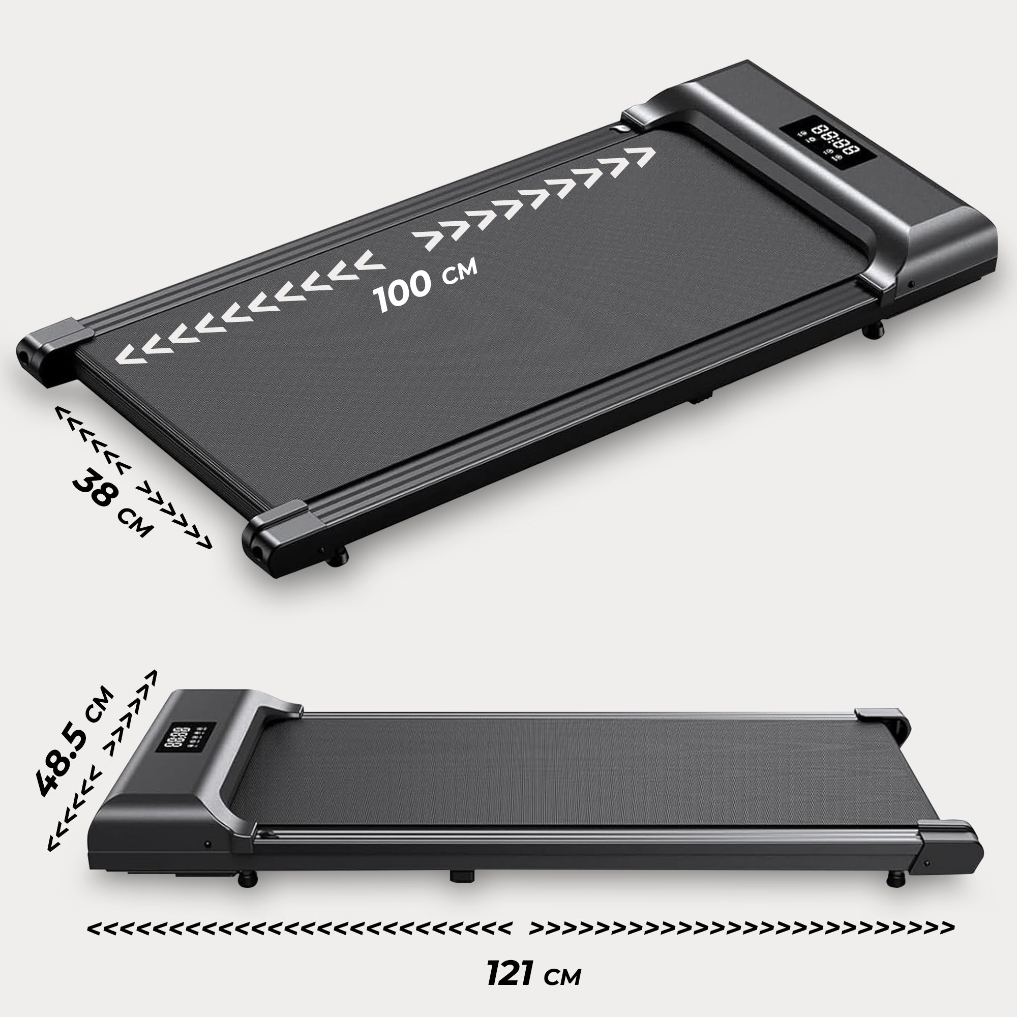 Loopband - Handmatige hellingshoek - Zwart Oranje