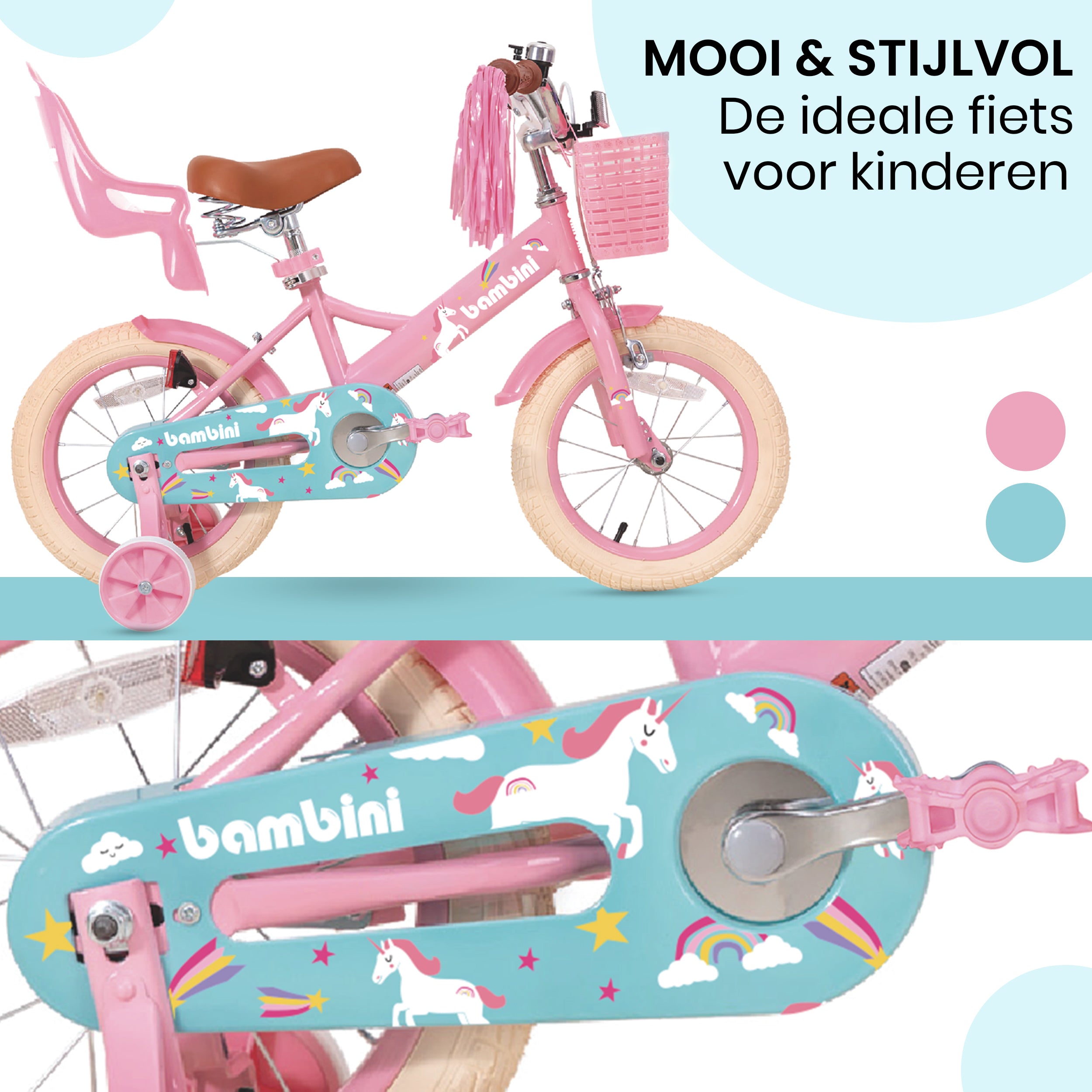 Kinderfiets Roze
