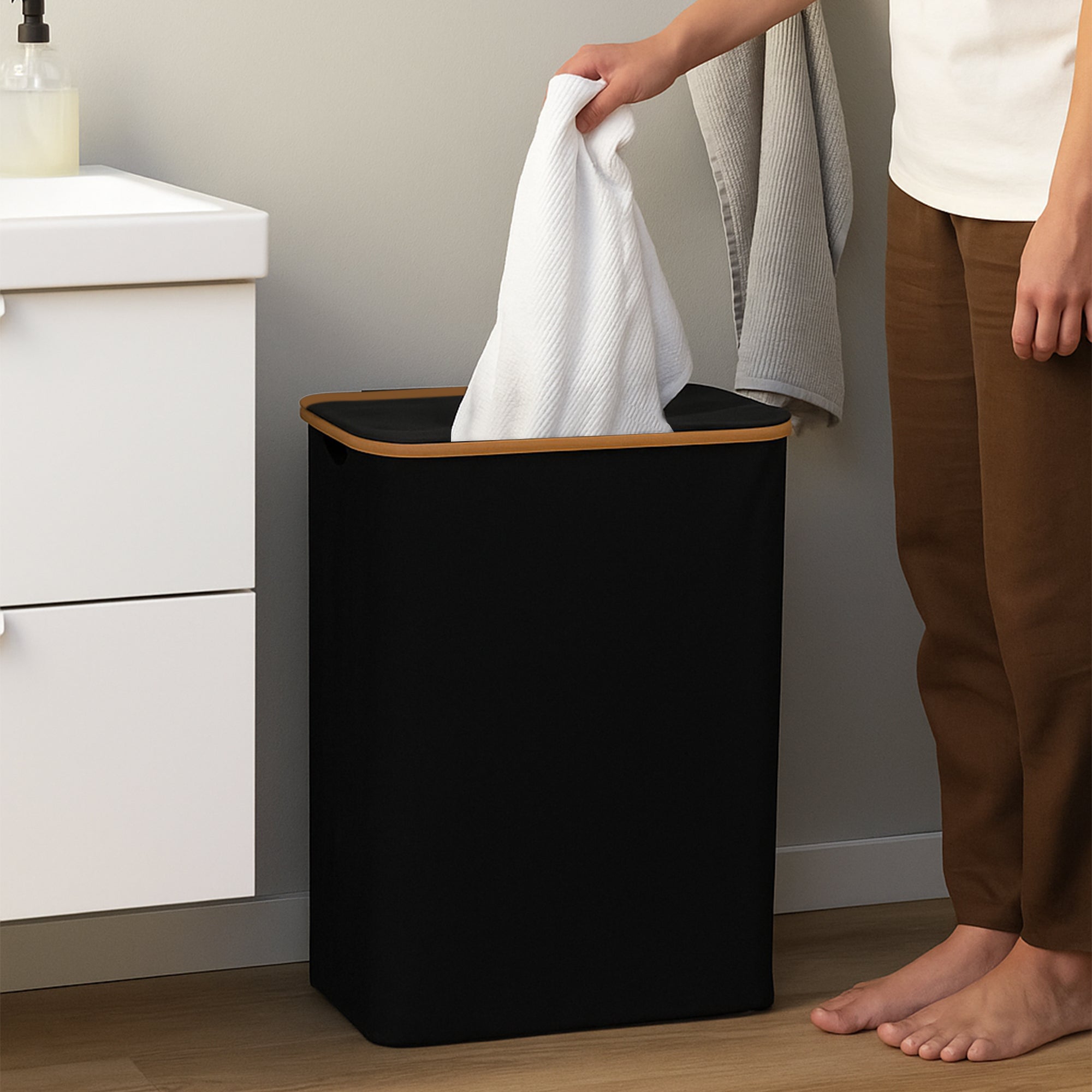 Wasmand met 3 Vakken