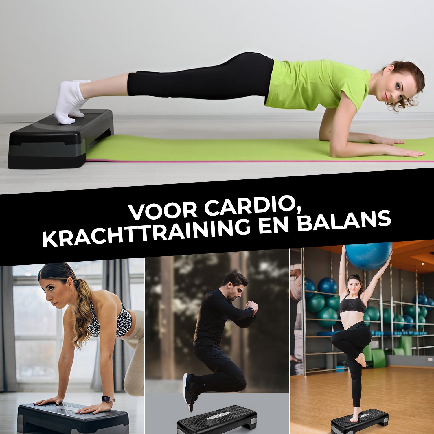 Aerobic Step Zwart/Grijs