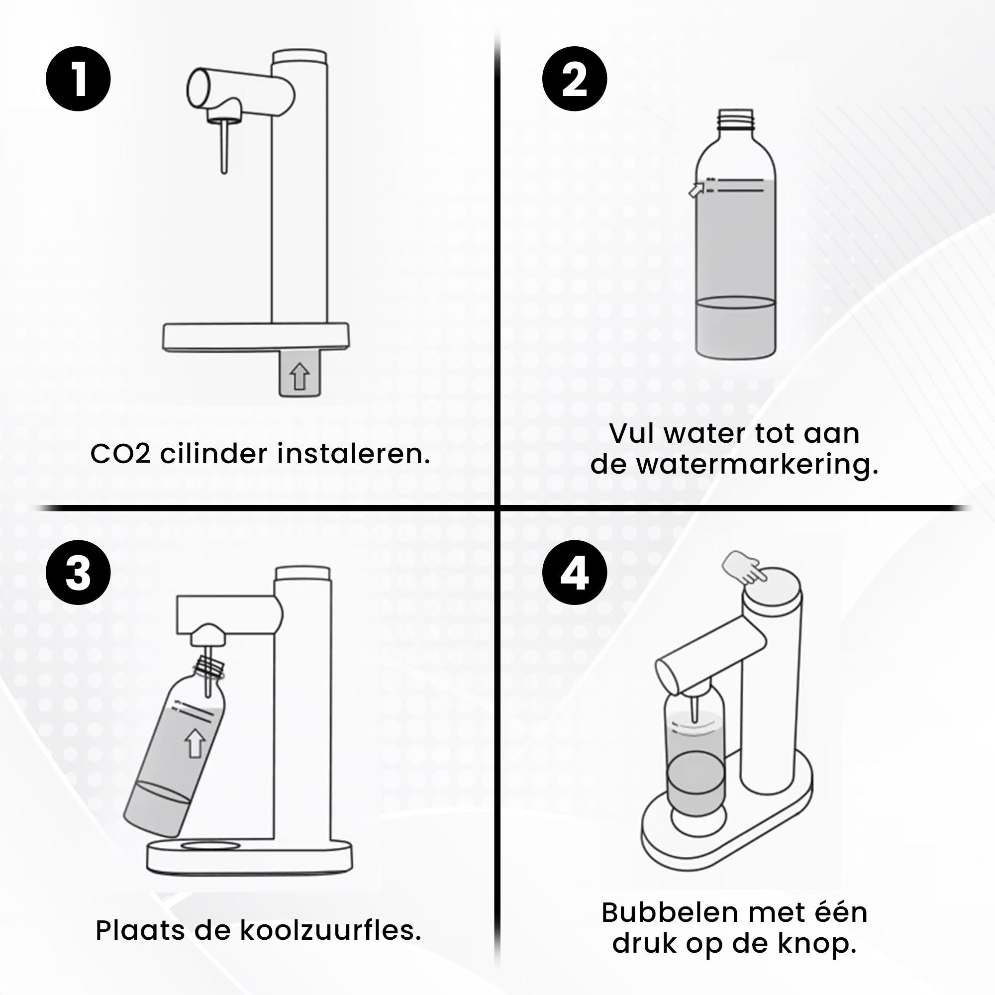 Bruiswatermaker Zwart