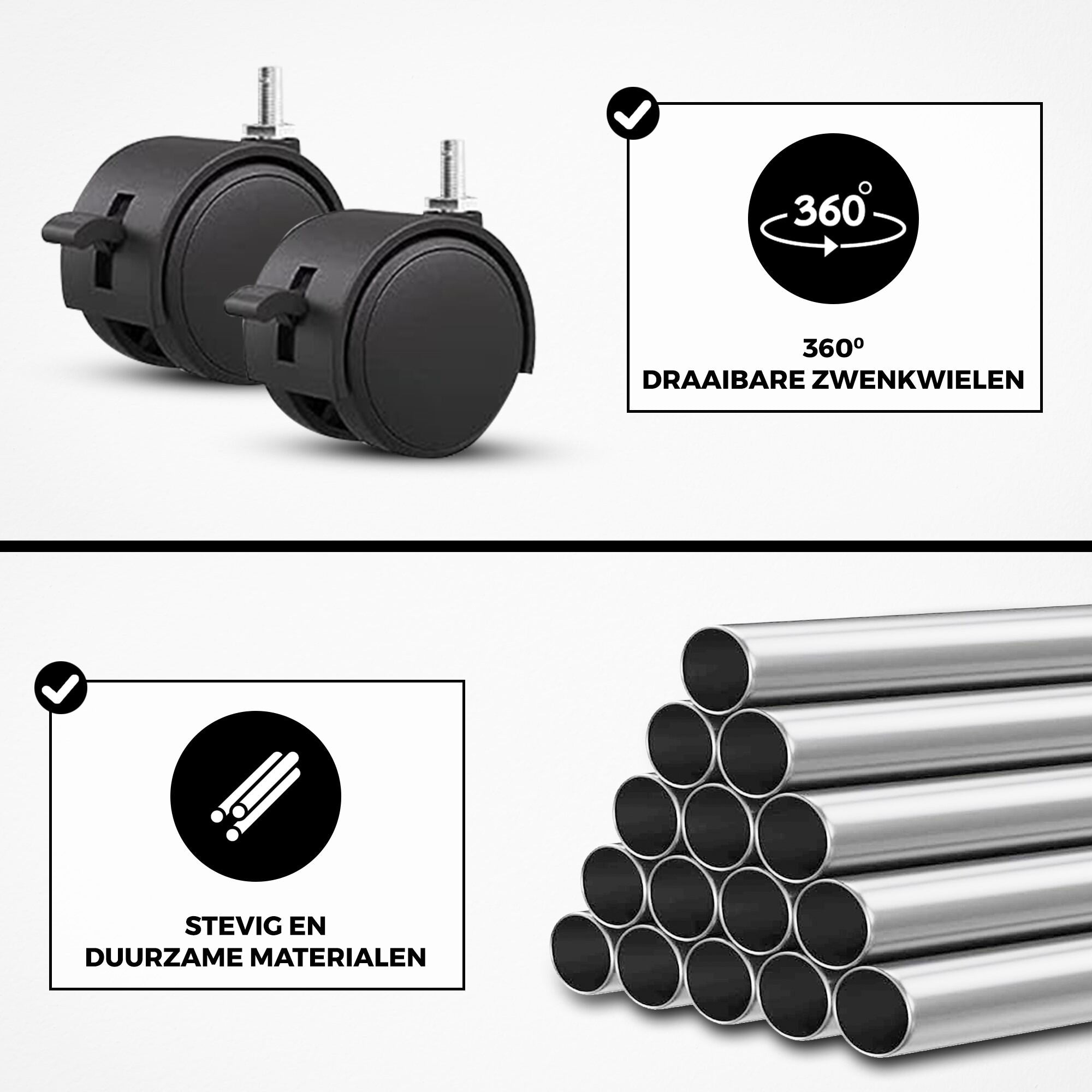 Dubbele Droogtoren Inklapbaar Grijs