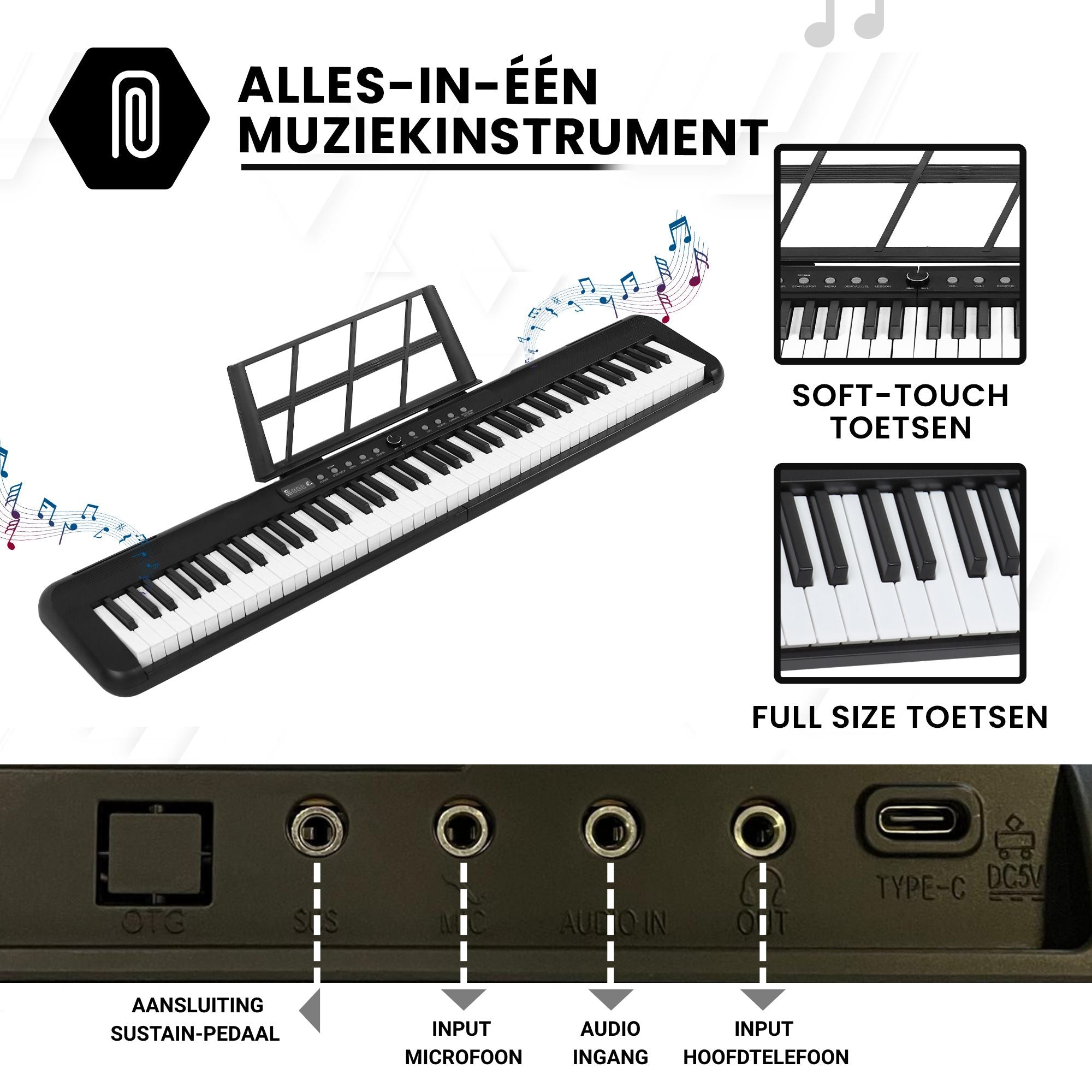 Playon Keyboard - 88 toetsen