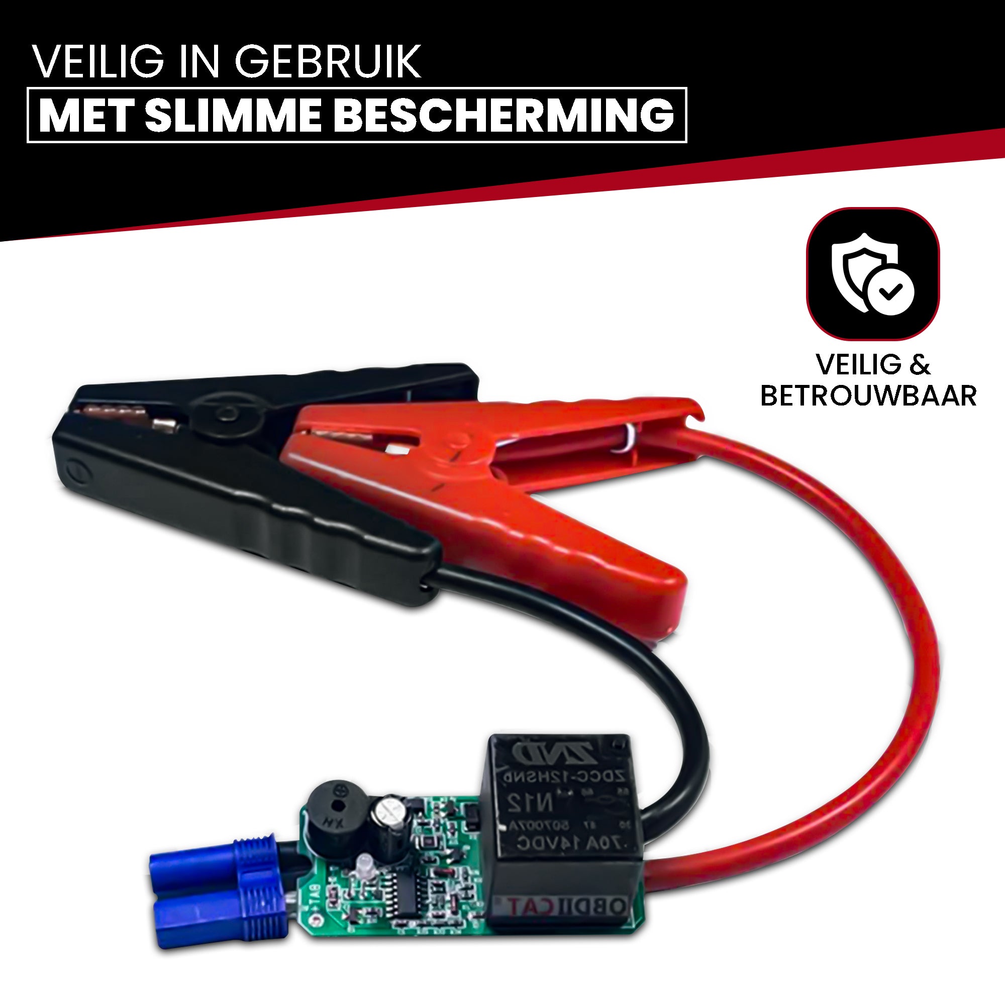 Travli Jumpstarter Zwart/Rood