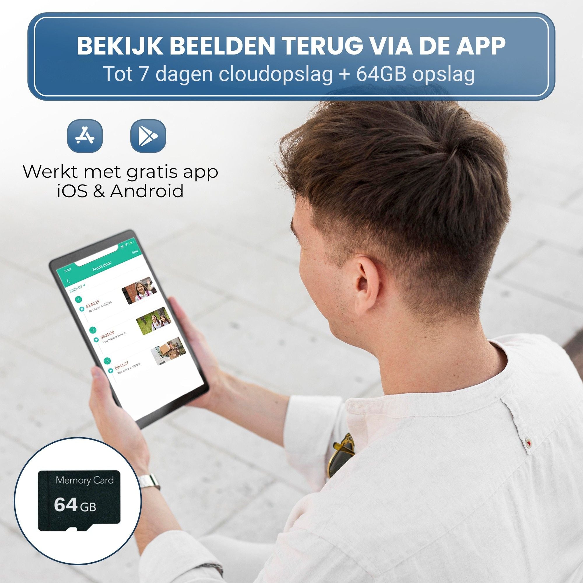 Powell Deurbel met Camera - Zwart