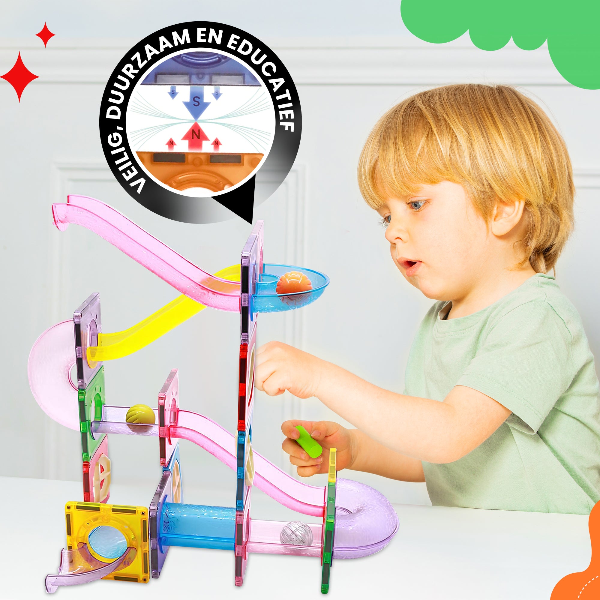 Magnetisch knikkerbaan