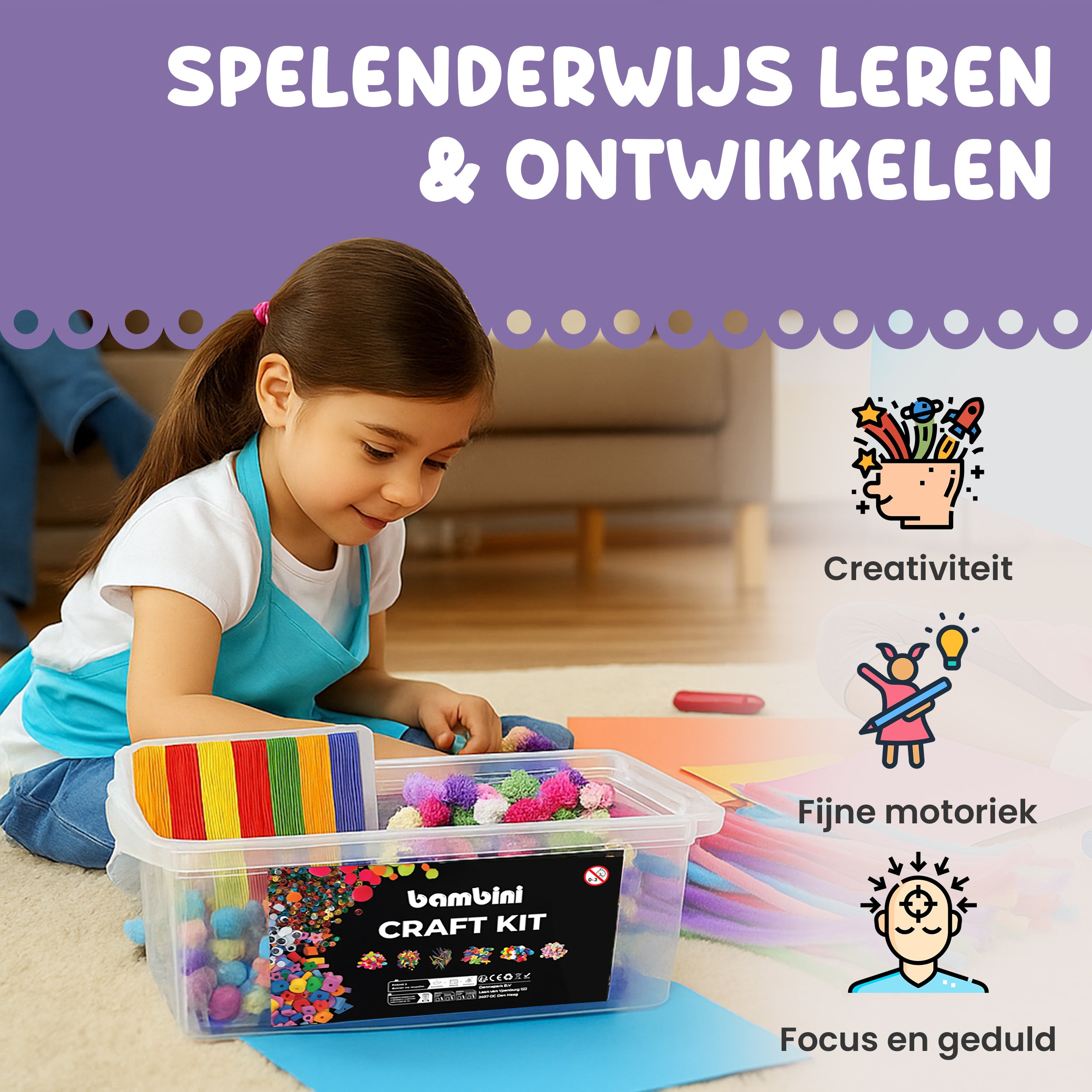 Bambini Knutseldoos - 2000 onderdelen