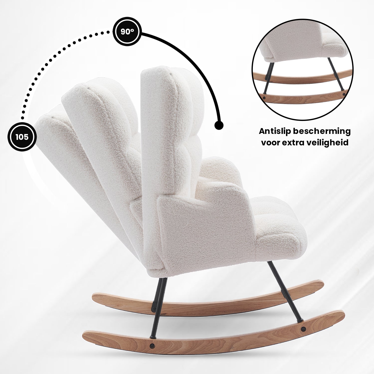 Bayt Schommelstoel - Wit