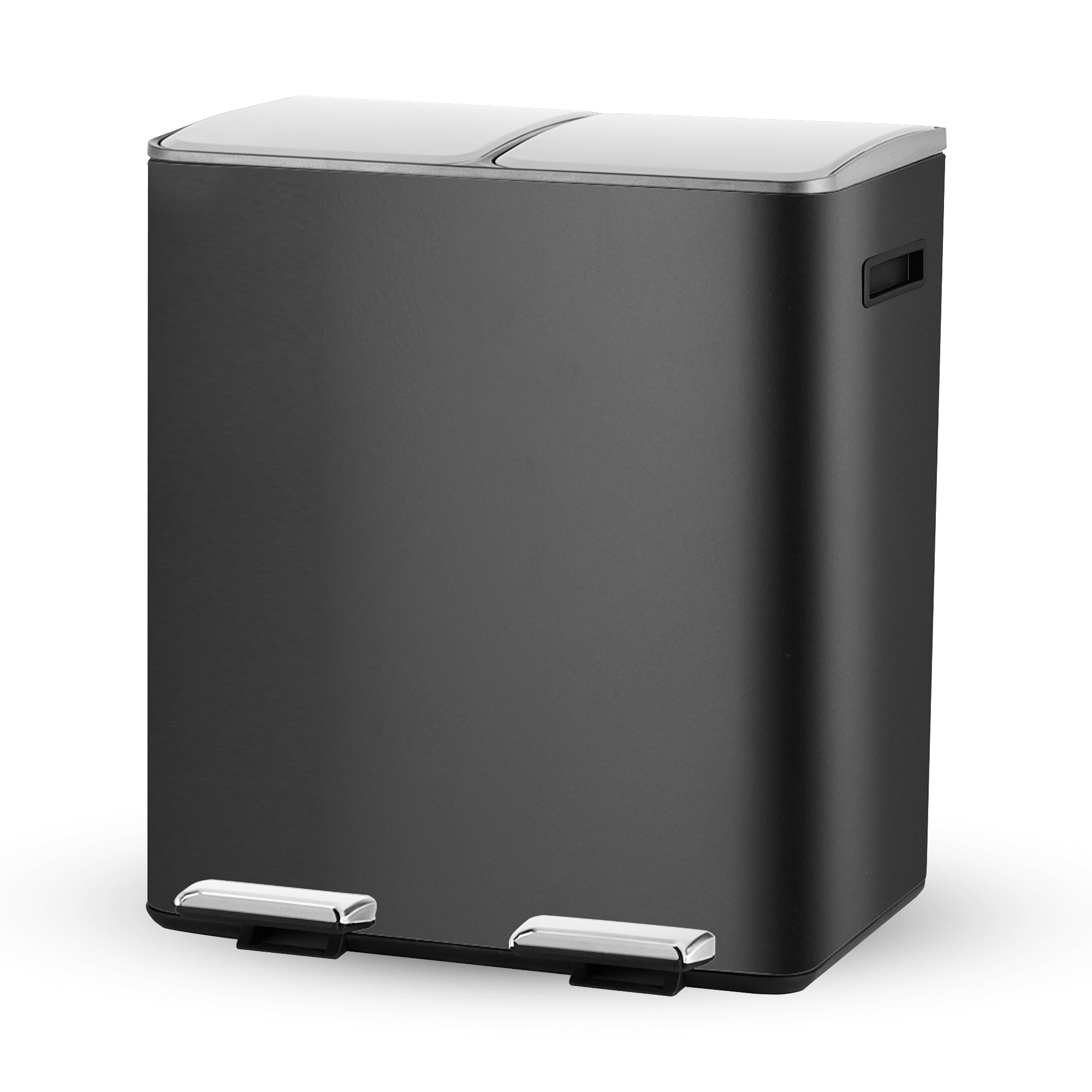 Prullenbak Met Pedaal Zwart/Zilver