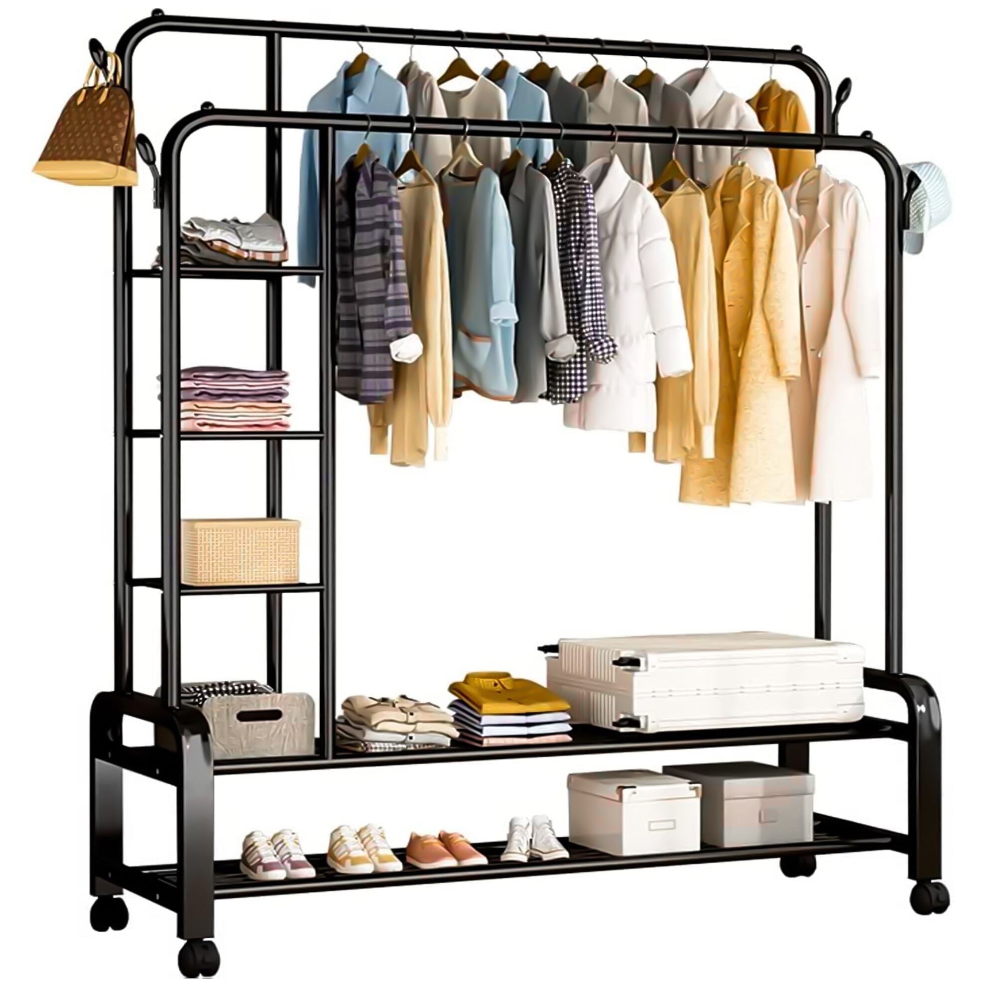 Bayt Kledingrek met Opbergplanken