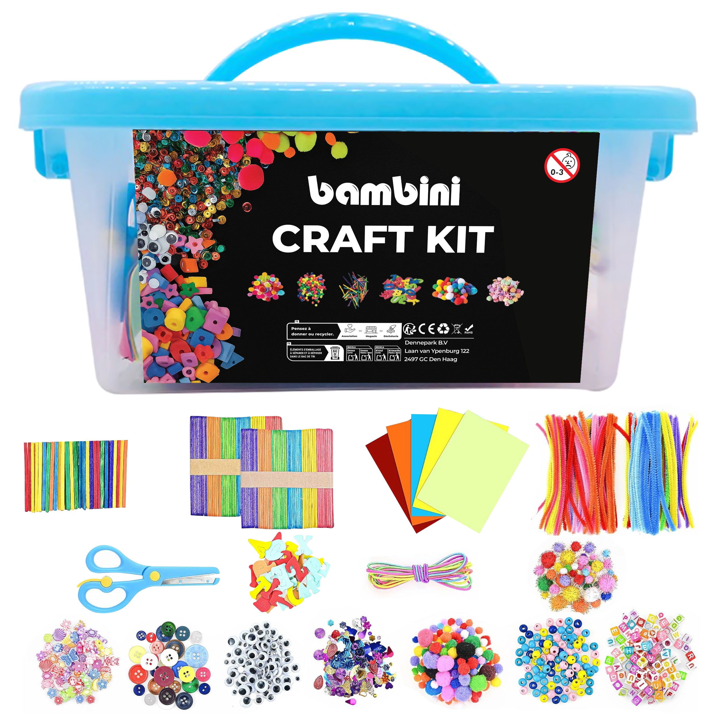 Bambini Knutseldoos - 2000 onderdelen