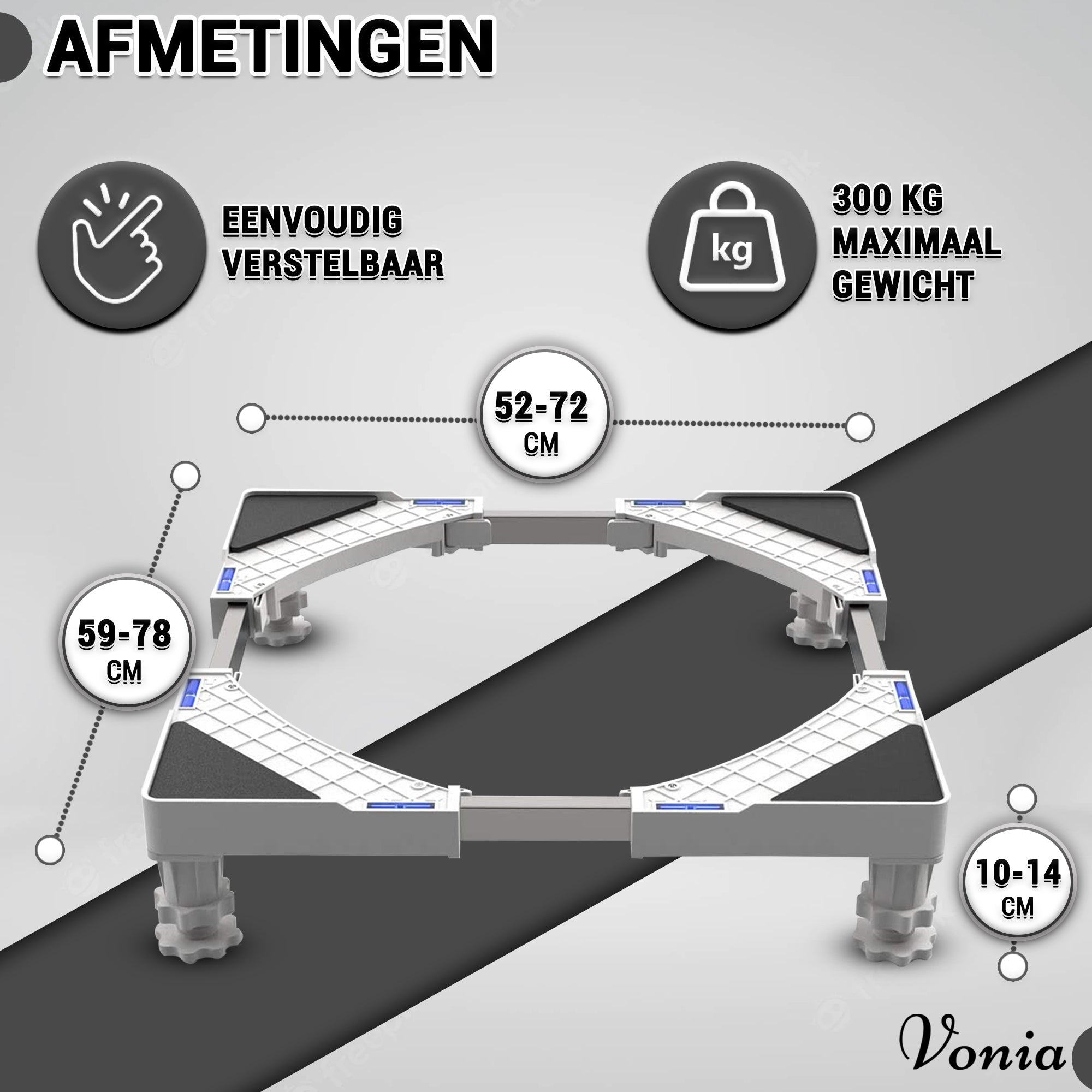 Wasmachine Verhoger Wit