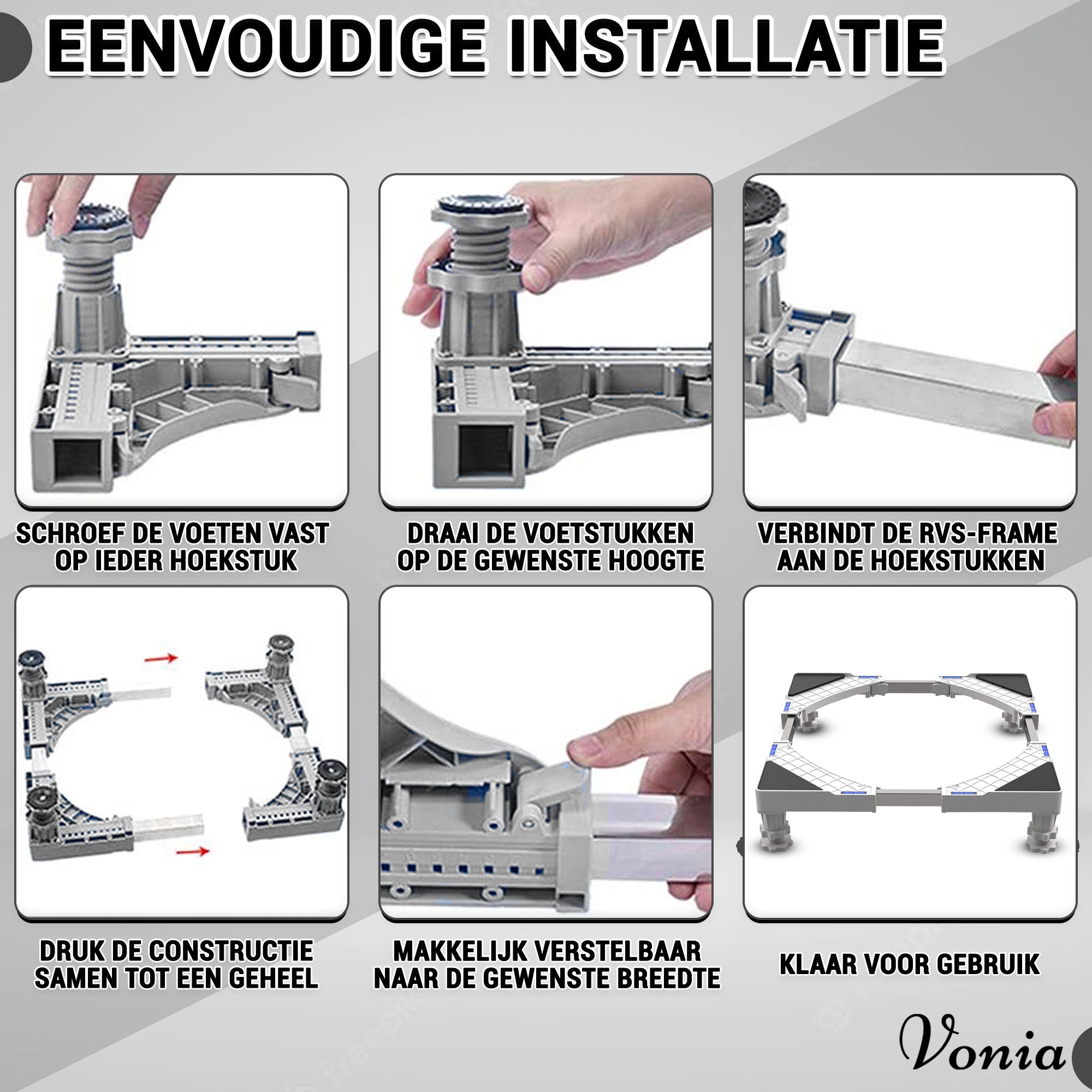 Wasmachine Verhoger Wit