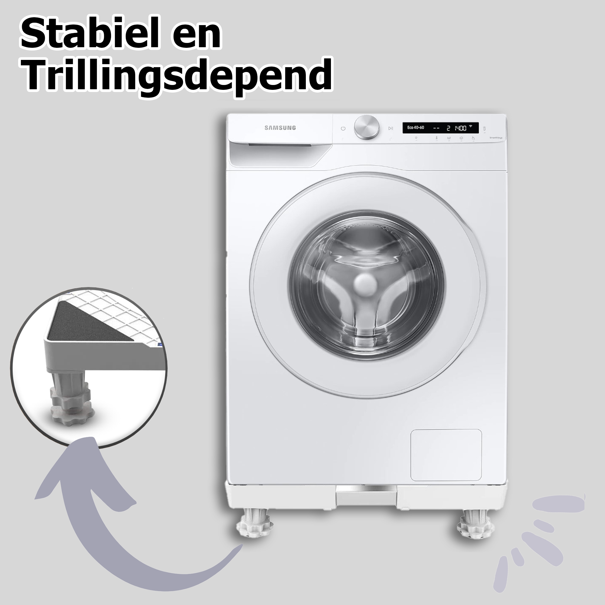 Wasmachine Verhoger Wit