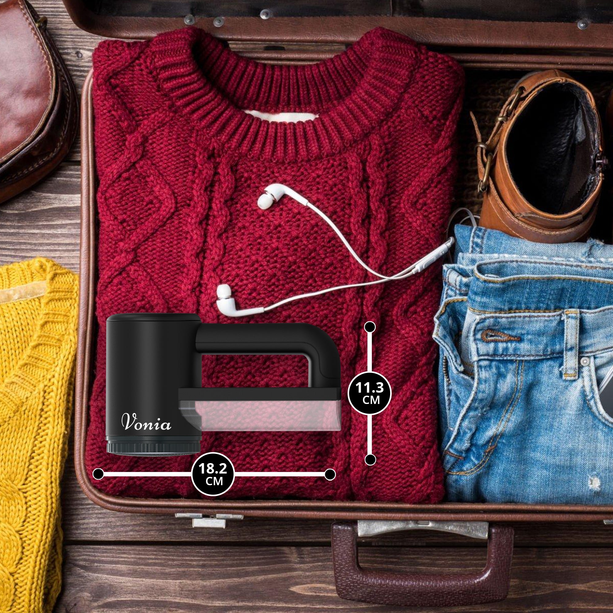 Pluizenverwijderaar – Zwart