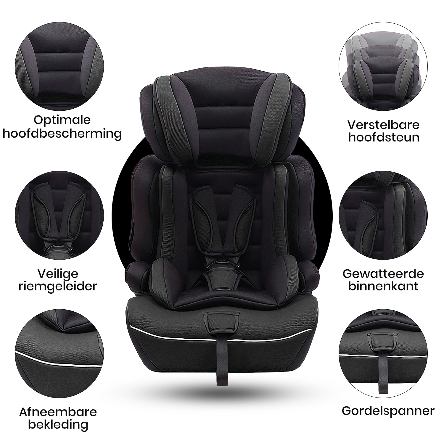 Autostoel Zwart