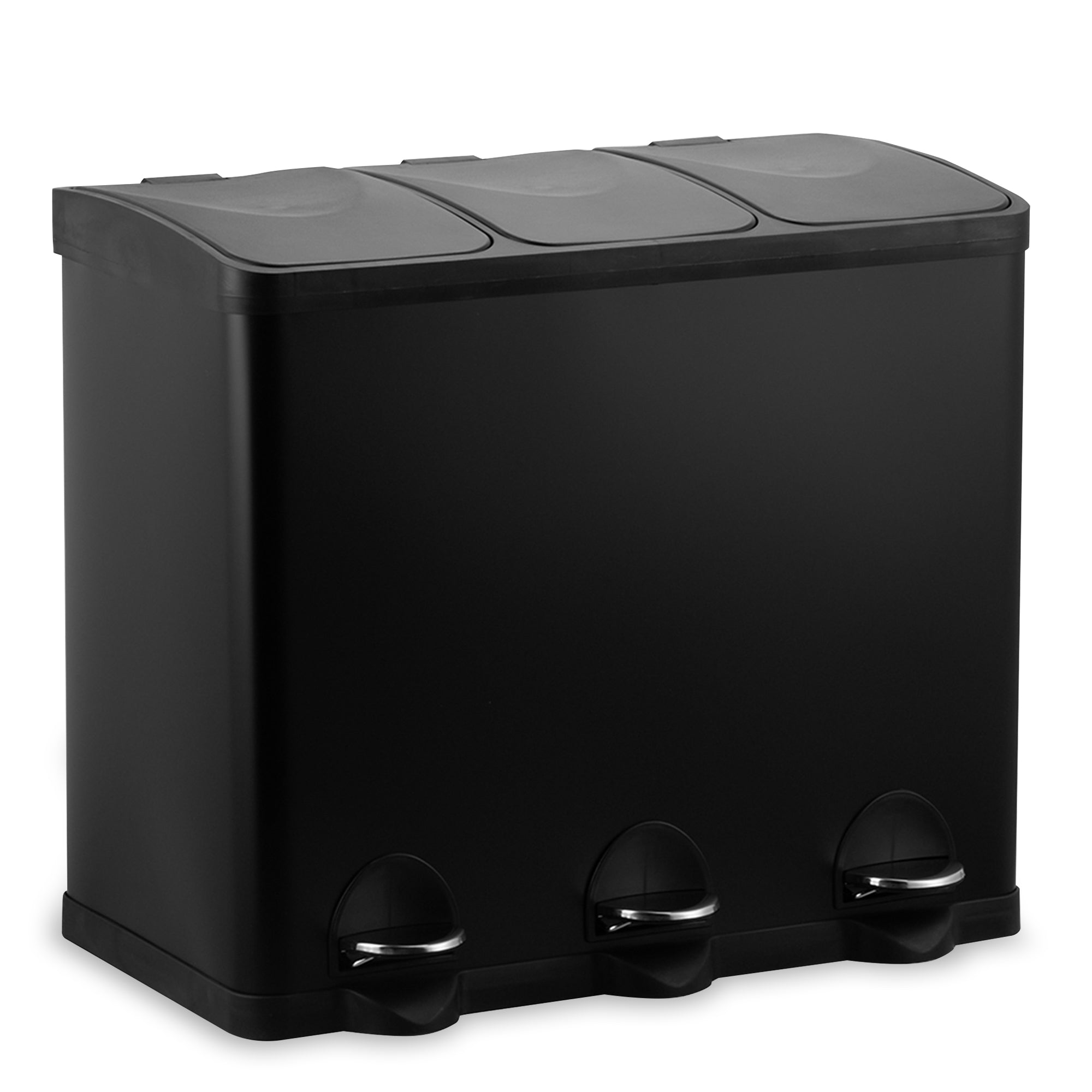 Prullenbak 3x15 Zwart