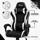 Bayt Gamingstoel Zwart/Wit