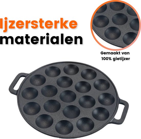 Poffertjespan – 19 poffertjes
