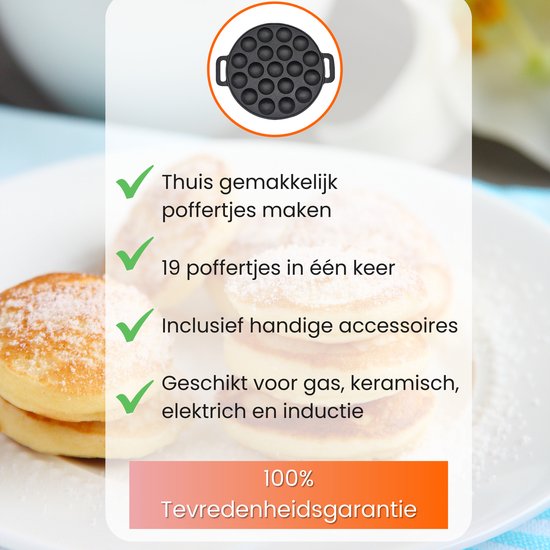 Poffertjespan – 19 poffertjes