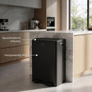Prullenbak 60 Liter (2x30L) met Pedaalbieding - Zwart
