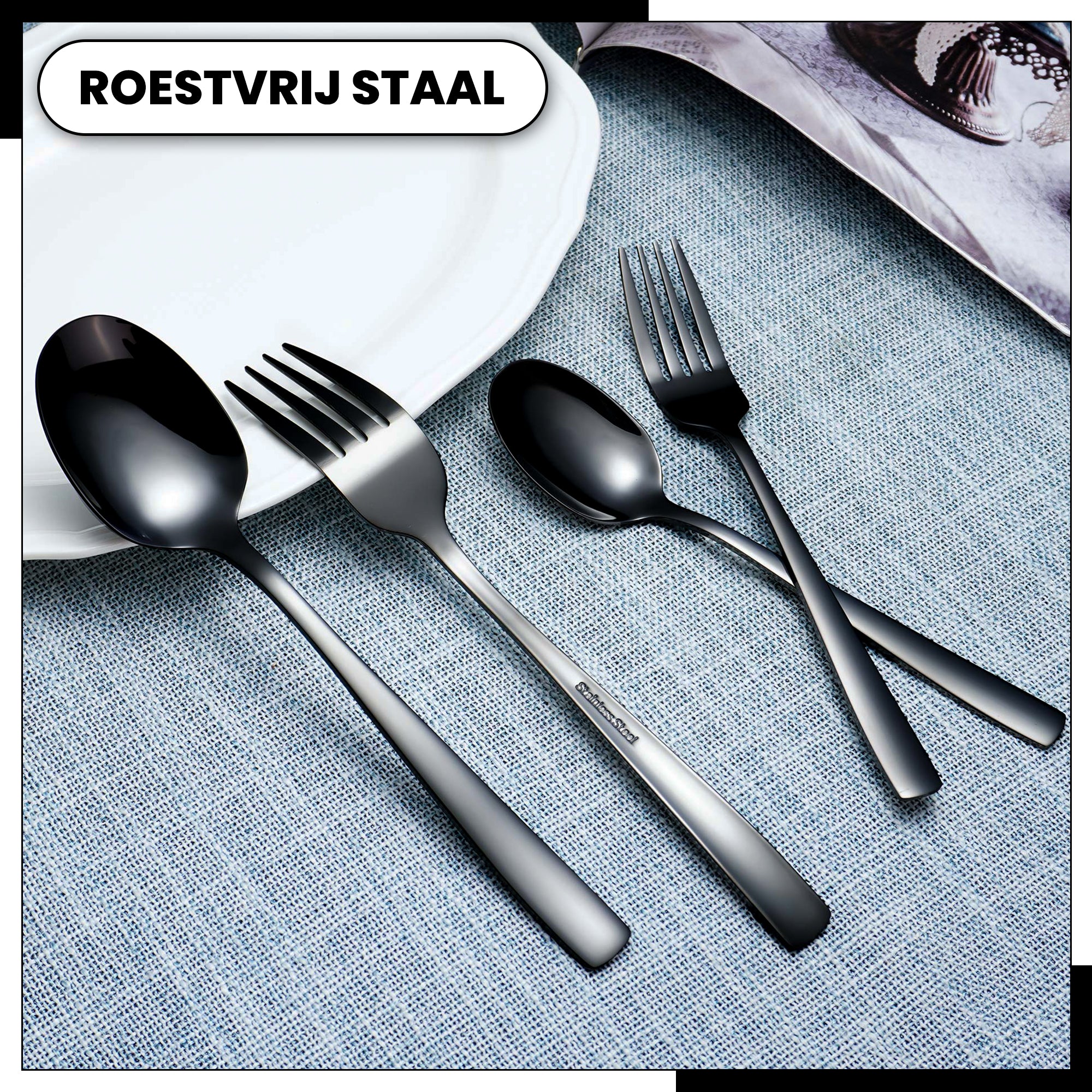 Bestekset Zwart