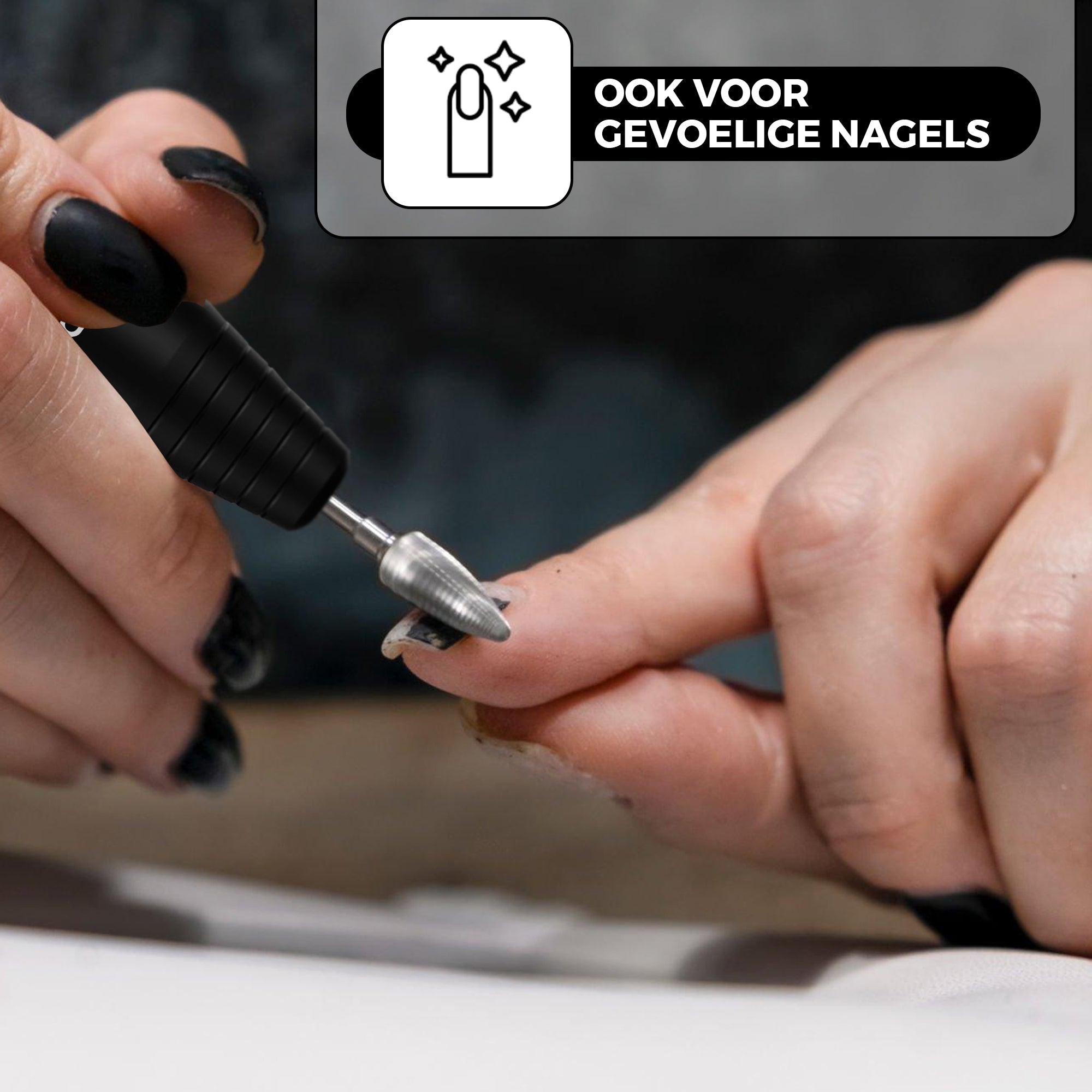 Nagelvijl Zwart