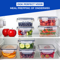 Bayt Kitchen Vershoudbakjes - 16-delig - Glas