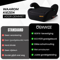 Zitverhoger Auto Zwart