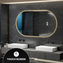 Bayt Badkamerspiegel met LED - Ovaal 50x90 cm - 2 Lichtstanden