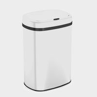 WNHB® Touch Prullenbak 60L - Zwarte Vuilnisbak van Metaal - Hygiënisch WNHB® Touch Prullenbak 60L - Zwarte Vuilnisbak van Metaal - Hygiënisch