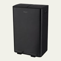 Prullenbak 60 Liter (2x30L) met Pedaalbieding - Zwart