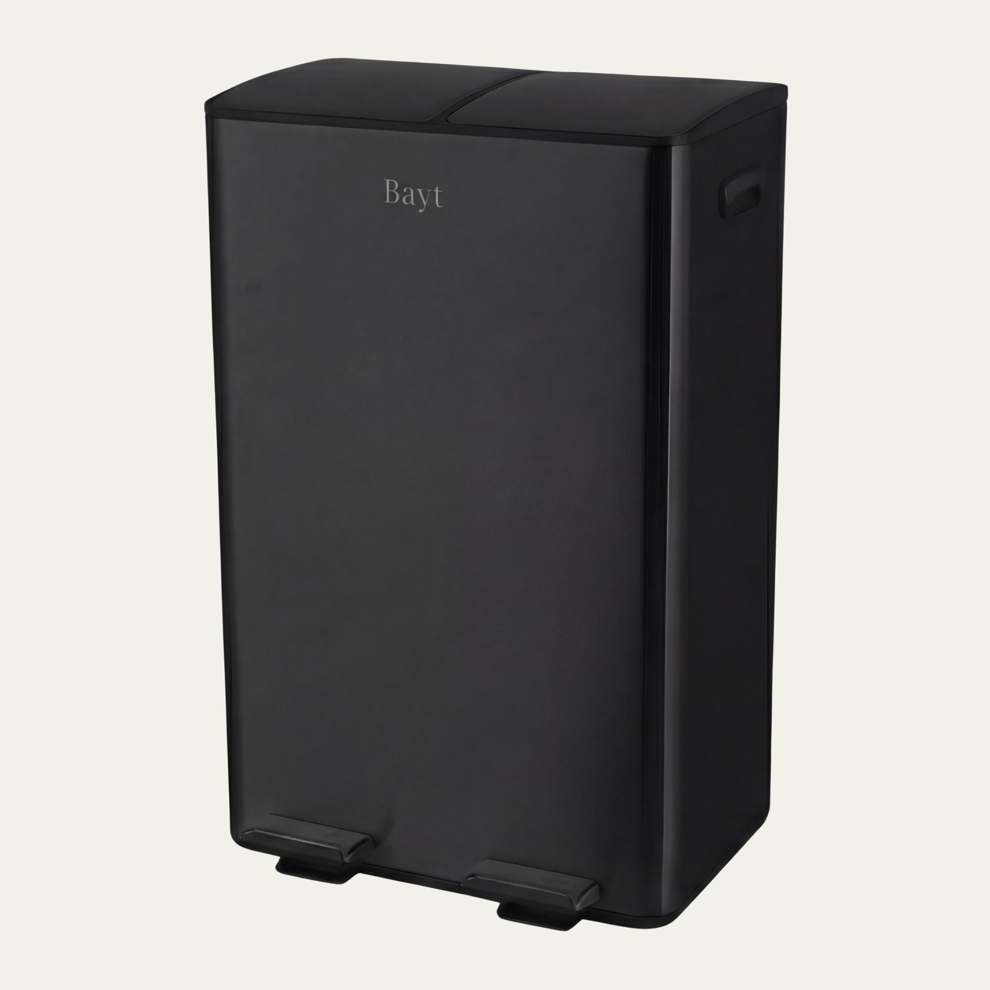 Prullenbak 60 Liter (2x30L) met Pedaalbieding - Zwart