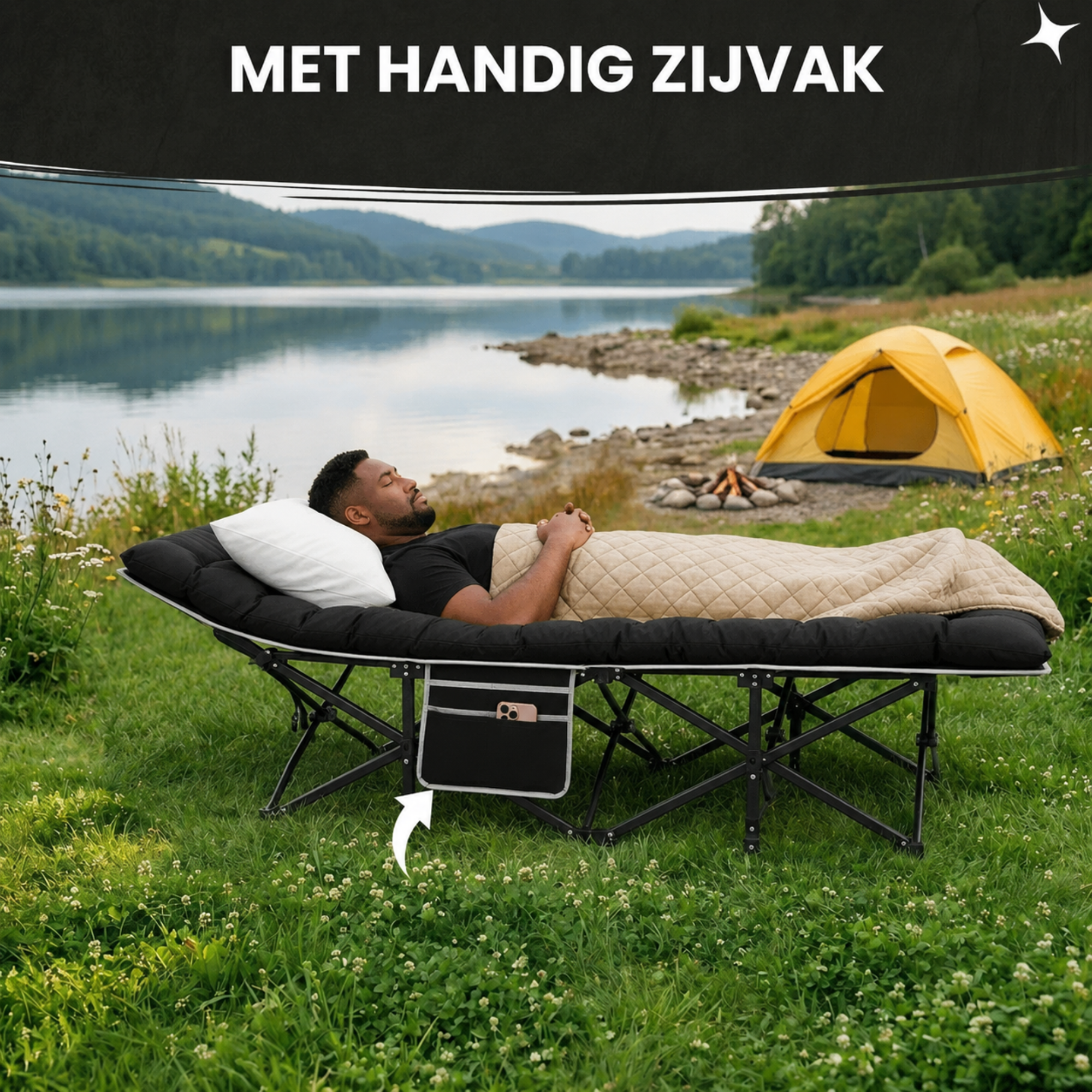 Veldbed met Kussen